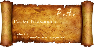 Palku Alexandra névjegykártya